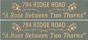 Rose Between Two Thorns sign